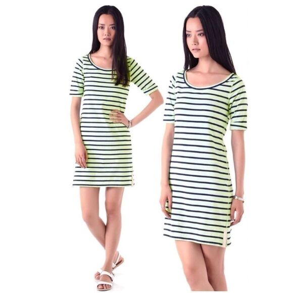 THEORY Evolita Sailor Stripe Dress - Picture 1 of 4